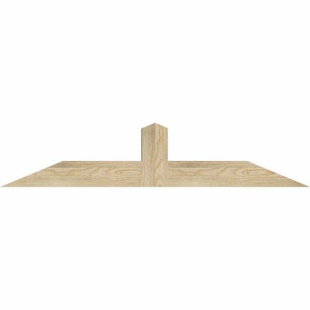 Ekena Millwork Portland Rough Sawn Timber Gable Bracket, Douglas Fir, 48"W x 10"H x 4"D x 4"F, 5/12 Pitch GBW048X10X0404POR00RDF